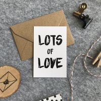 Minikaart - Lots of love