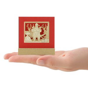 Weihnachtsmann-Silhoubox M