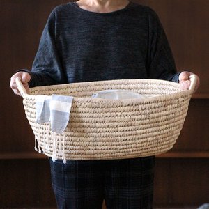 Wäschekorb WANNE, Palmblatt