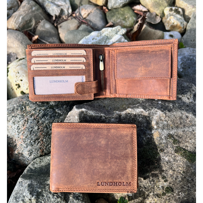 Portefeuille En Cuir - Neuf Sans étiquette - Compartiments Carte Et Photo - Fermeture à Pression