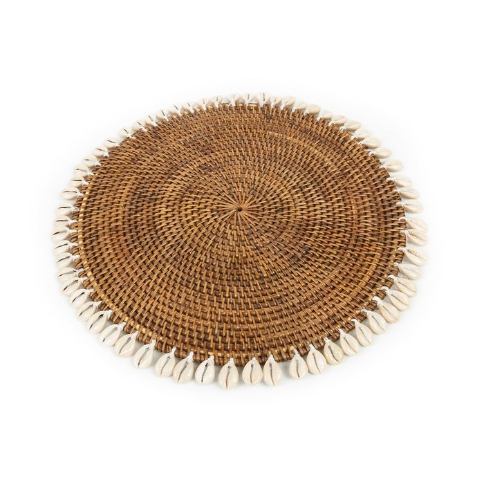 The Colonial Shell Placemat - Natuurlijk bruin