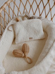 Babynest mit Schleife / Bouclé-Babynest - 2-Farben-Kopie