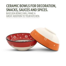 Set di ciotole decorative in ceramica da 2/4- 12 cm fatte a mano