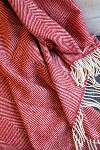 Wollen deken / knuffeldeken visgraat brick ltd.