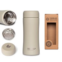 Tumbler Insulated double wall mug Gray 300 ml