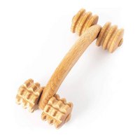 Wooden Handheld Massager for Back Neck Shoulder Body Massage Roller 18 x 7 x 6 cm