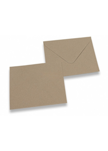 Kraft envelopes square (5 pieces)