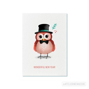 Ansichtkaart | Wonderful New Year