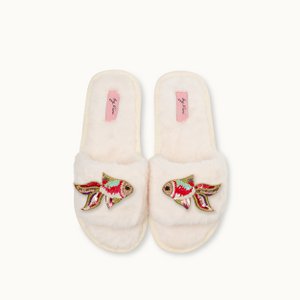 Broschen pair: Pinker Fisch