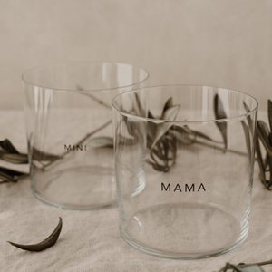 Drinkglas in een set van 2 Mama & Mini (VE = 4 sets)