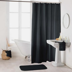 Shower curtain Uni Peva 180x200 black