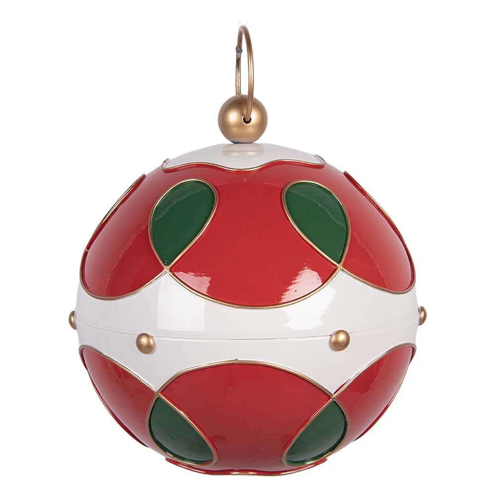 Kerstdecoratie Beeld Ø 24x27 cm Rood Metaal