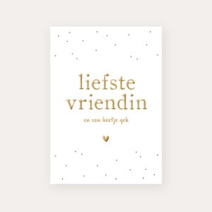 Card Dearest Friend | Gold foil