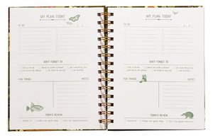 Blue tit daily planner - sage FSC