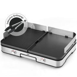  The electric grill table is a versatile indoor and outdoor grill with 2400W of power. It features a non-stick cooking surface, splash guard, and grill tongs for easy use. The grill is suitable for balconies and can be used as a table grill.