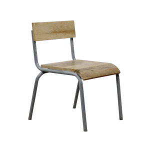 Original chair wood-metal gray (set of 2)