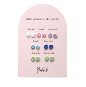 7 Paar nickelfreie Ohrringe – Eine Woche voller Zufallspoesie