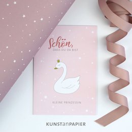 Geburtskarte Schwan Svea