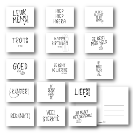 Jeu de cartes postales | 30 cartes (2x15)