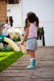 SKARPETKI GIRL POWER BLUE dla dzieci