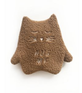 CUDDLY TOY/THERMO KITTEN CAMEL "HUG ME"