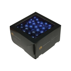 Folienkugel D25mm, 144 Stück/Box, blau matt/glanz