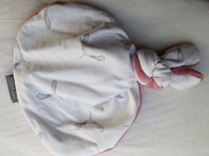 Button rabbit propeller teddy pink