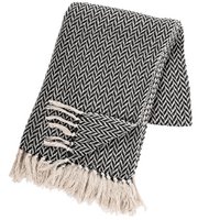 Plaid ALPANA - 130x170 cm, black