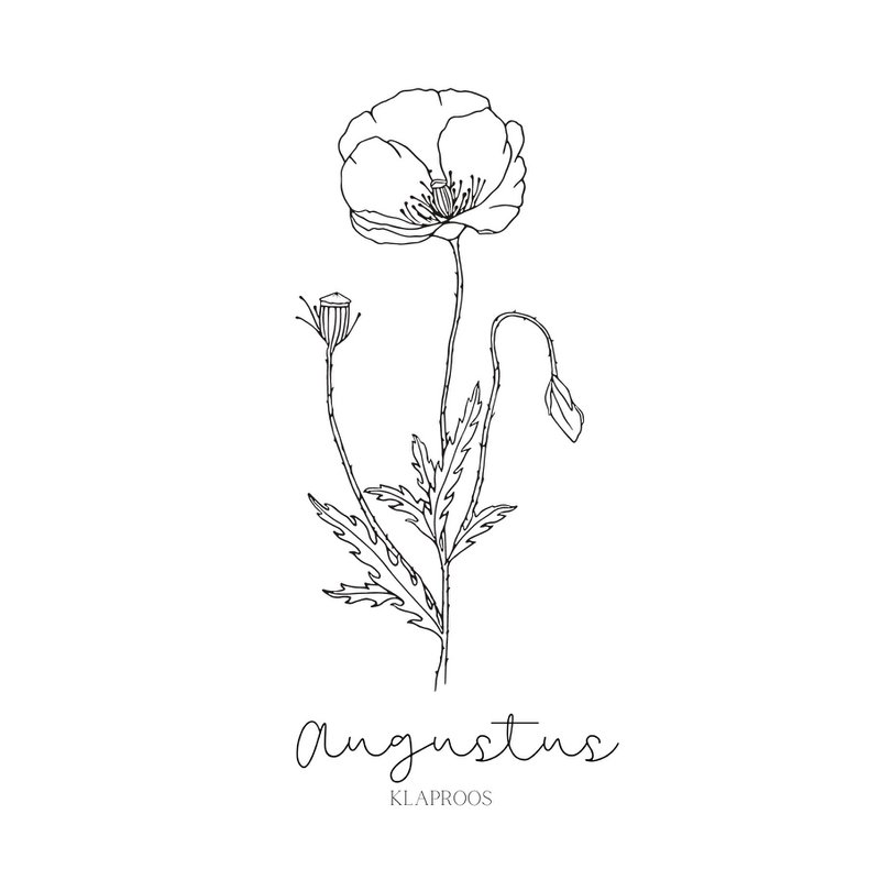 Geburts-Blumenfliese | September