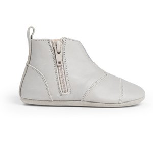 first step shoes | leather - cloud gray