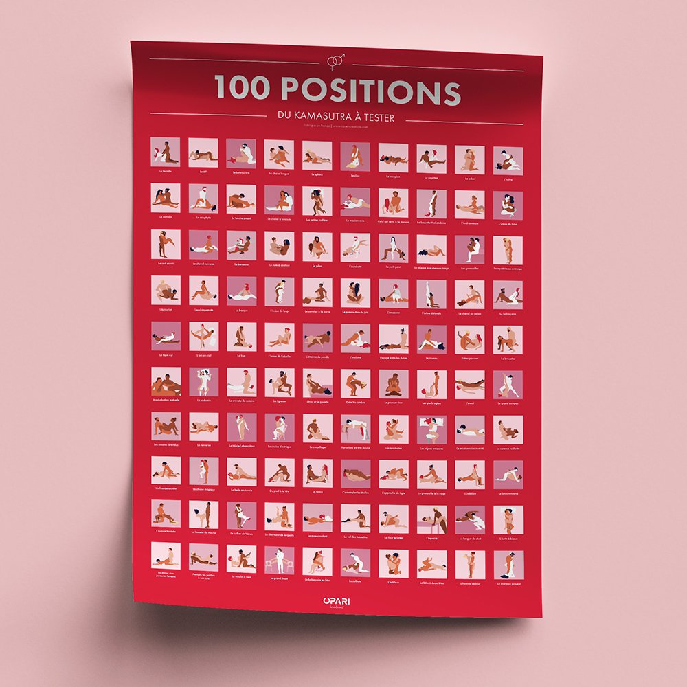 Scratch Poster 100 Kamasutra Positions to Test (French version) Online  Wholesale | Orderchamp