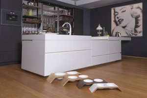 Hexagon 1/2, dog & cat feeding stand