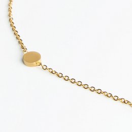 Kort kæde med plader • guld / rosa guld / sølv • justerbar / vandtæt / allergivenlig