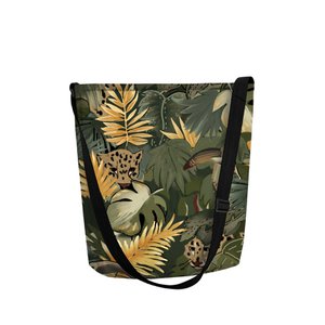 Amazonia Crossbody Bag In Anthracite Felt Funky Line Bertoni