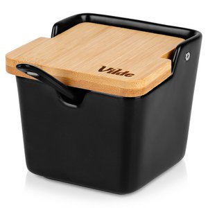 Zuckerschüssel Keramik schwarz 250 ml