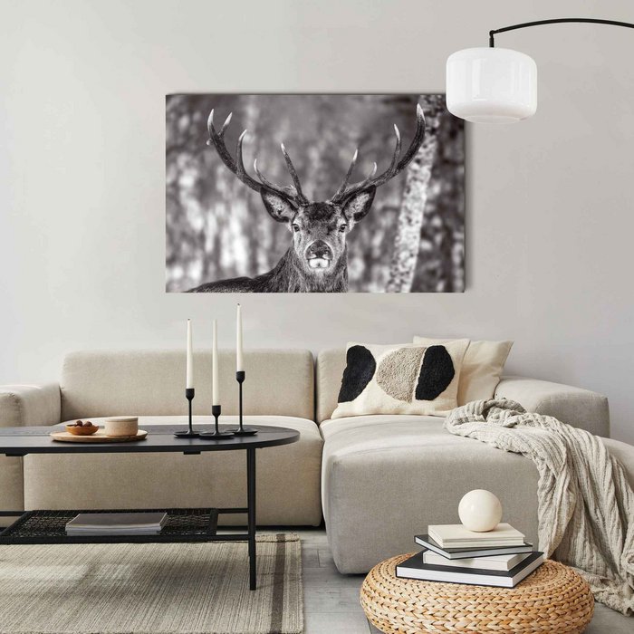 Acrylkunst Winter | Hirsch im 80x120 Online-Großhandel Orderchamp