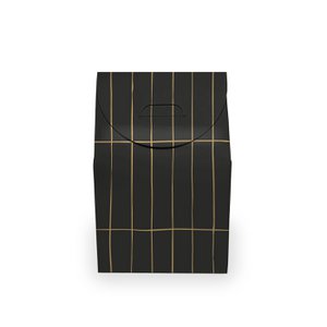 Cadeaudoosje M Slim Tiles zwart/goud 25st