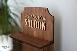 Mangeoire à oiseaux en bois « Saloon », décor élégant de jardin et de balcon, cadeau pour les amoureux des oiseaux