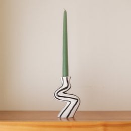 Handbemalter Kerzenständer aus Keramik