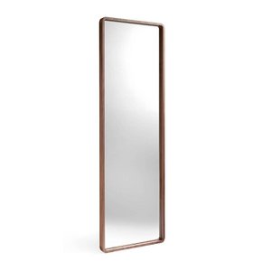 Walnoot houten frame staande spiegel