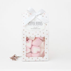 Marshmallows "Bunny kisses easter wishes"