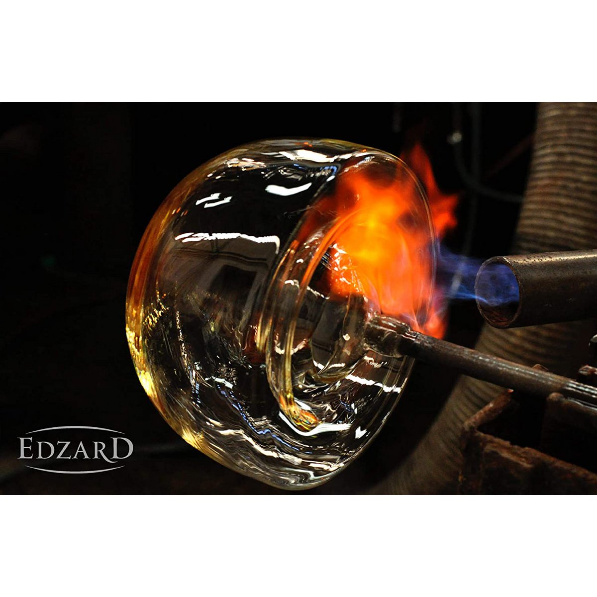 Karaffe Hendrik, 0,8 Liter | Kristallglas| Platinrand | EDZARD