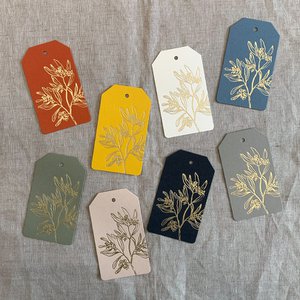 Gift tag / berries / size m / letterpress