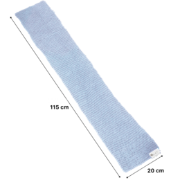NEEDLE IT® Kit de Tejer para Adultos Principiantes Completo con Agujas de Tejer - Bufanda de Lana para Tejer DIY - Idea de Regalo (Azul Cielo)
