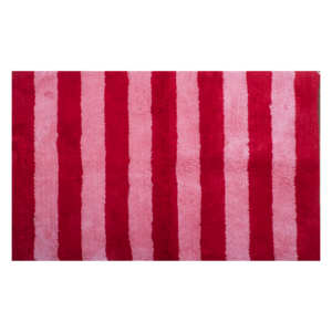 Kitsch keuken badmat streep roze rood 50 x 80 cm