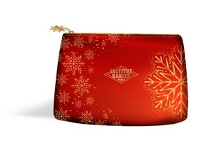 Rode kerstfluwelen etui