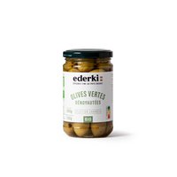 Organic pitted green olives 280g