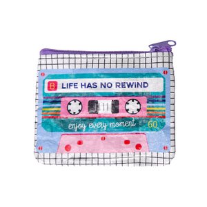 Mini Wallet Cassette Tape Life has no rewind from recycled plastic