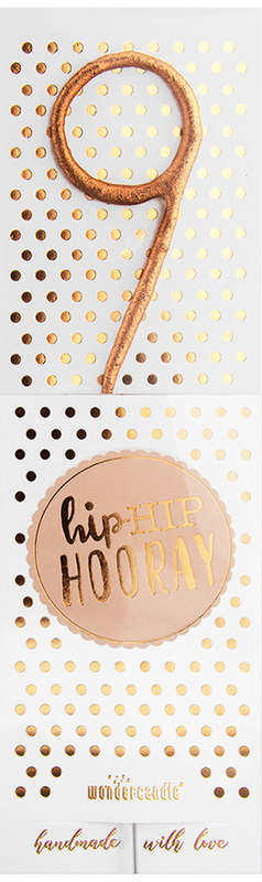 Hiphip hooray Roségold 290 Sortiment 144 Wondercandle® classic