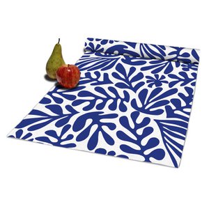 White & Blue Table Runner